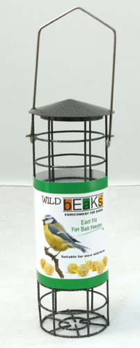 Wild Beaks Metal Hammertone Fat Ball Feeder - Nu-Pets Pet Centre