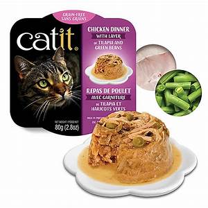 Catit Chicken Dinner with Tilapia & Green Beans 80g - Nu-Pets Pet Centre